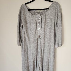 La Pasteque Light Grey Off-the-Shoulder Dress